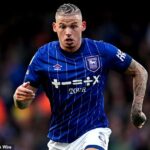 Kalvin Phillips (na obrázku pre mesto Ipswich) prešiel operáciou problému Achilles