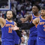 Play -off NBA New York Knicks vs Detroit Pistons Boston Celtics Jalen Brunson