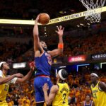 Karl-Anshony Towns Knicks prešiel cez pacers NBA Playoff Game 3