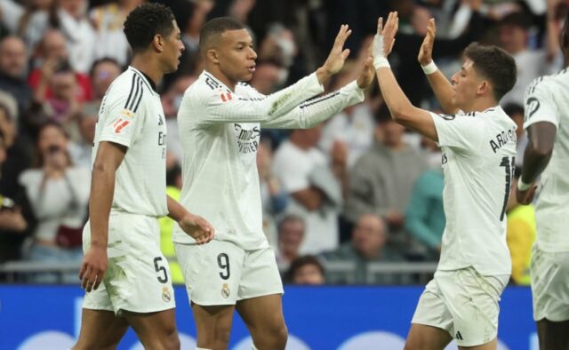 Kylian Mbappe podporuje sen Real Madrid La Liga v Triller Sulth

