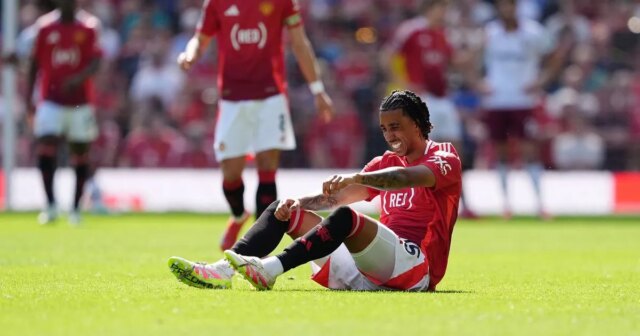 La réaction de Ruben Amorim à la blessure de Leny Yoro `` en dit long '' avec Man Utd en crise
