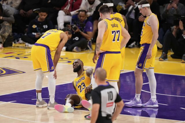 Los Angeles LeBron James Luka Doncic NBA play -off