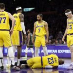 LeBron James, zranenie NBA Lakers