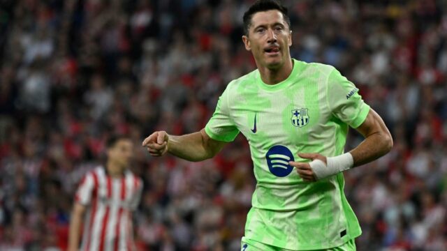 Lewandowski Brace poskytuje víťazný koniec barcelonskej sezóny v Bilbao

