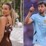 L'ex-wag de Ruben Dias tire la fouille cryptique à Man City Star alors qu'il rend public avec Maya Jama