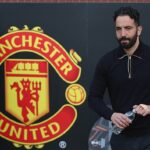 Ruben Amorim urobil za jeho ľavou rukou sadrový šport predtým, ako Manchester United vyhral proti svojmu atletickému klubu.
