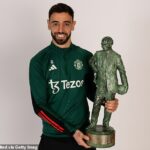 Bruno Fernandes získa cenu Sir Matt Busby Player Award na druhý rok