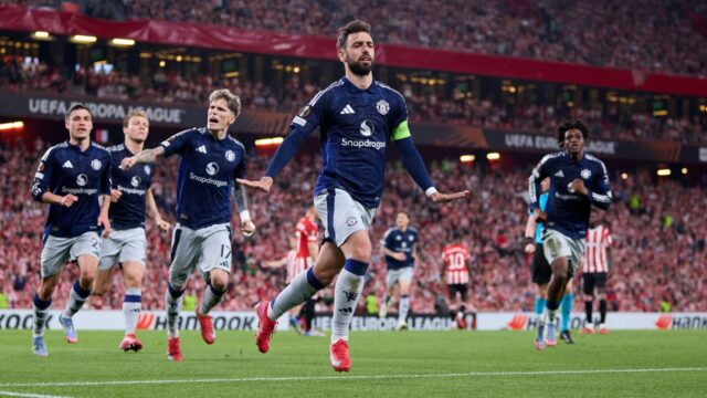 Man Utd je zvýraznený v Bilbau a má jednu nohu vo finále Európskej ligy

