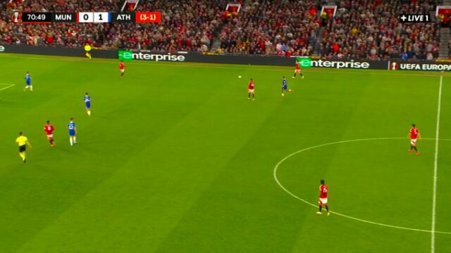 Manchester United Kompletný návrat proti atletickému klubu

