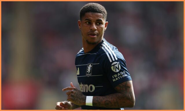 Marcus Rashford v akcii pre Aston Villa