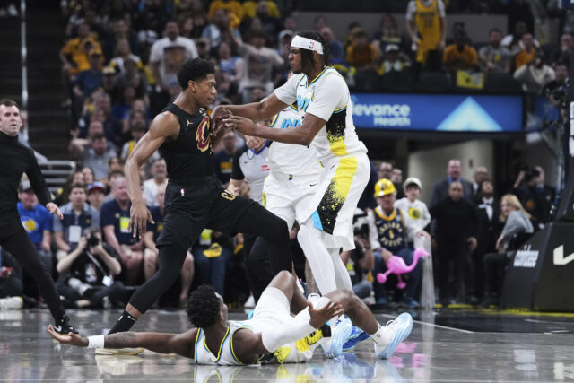 Bennedict Mathurin DeAndre Hunter Pacers Cavaliers NBA play -off
