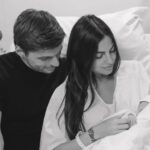 Max Verstappen a jeho partner Kelly Piquet so svojou dcérou Lily, Lily.