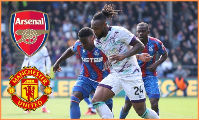 Antoine Semenyo v akcii pre Bournemouth proti Man United