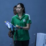 Mycah Go z St. Benilde Lady Blazers počas návrhu PVL Rookie Combine