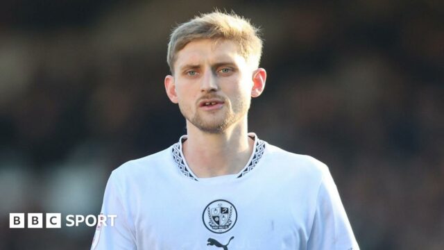 Nathan Smith in action for Port Vale.
