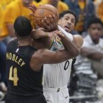 Evan Mobley Cavaliers prekročil play -off stimulátorov NBA