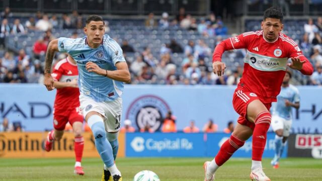 New York City FC Rallyes, aby porazil oheň krátkym rukou v Chicagu

