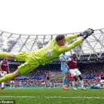 Matz Sels poskytuje minulý týždeň dôležité úspory v zárobkoch Nottingham Forest minulý týždeň v West Ham.