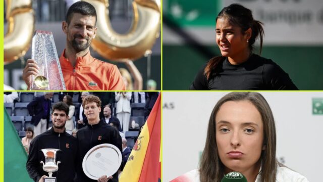 Novak Djokovic, Iga Swias, Emma Raducanu, Carlos Alcaraz a Jannik Sinner French Open Predpovede


