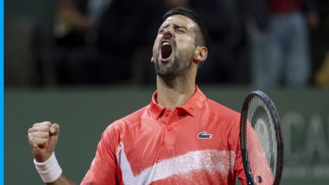 Novak Djokovic ukazuje, že oheň je stále prudko spálený po rozbití rakety v narodeninovom víťazstve

