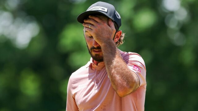 PGA Championship: Max Homa ukazuje frustráciu v poslednom kole

