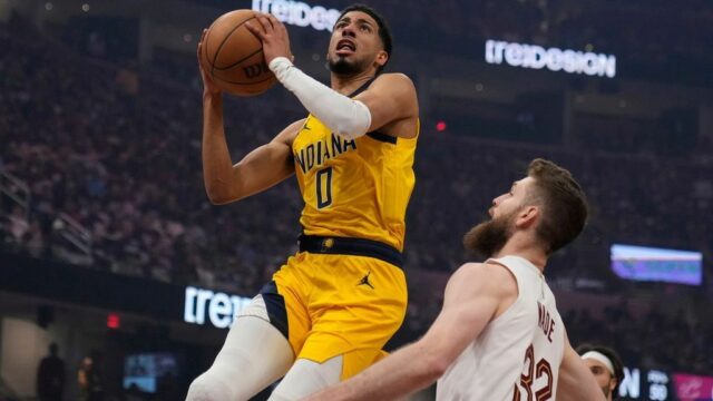 Pacers Bury Cavaliers s najvyšším semenom v 3s, aby si vzal hru 1


