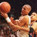 Reggie Miller John Starks Pacers Knicks NBA play -off