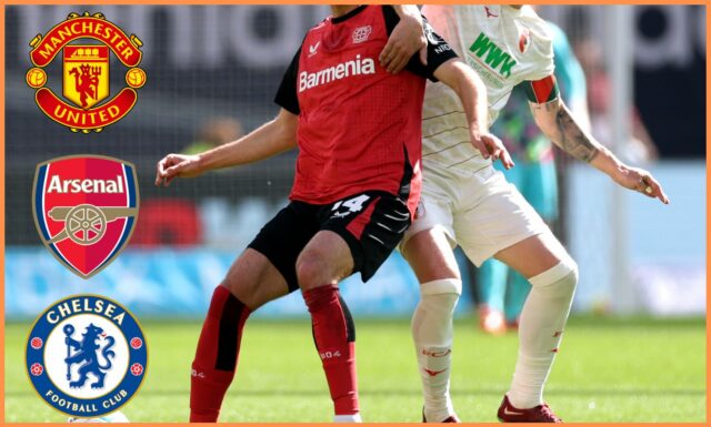 Patrik Schick v akcii pre Bayer Leverkusen