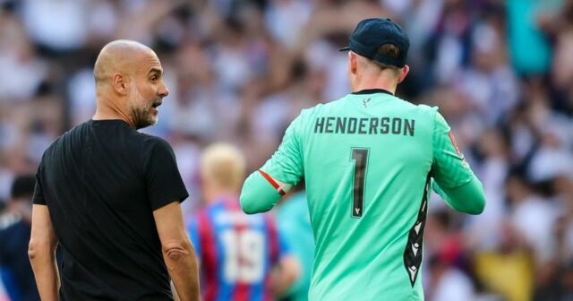 Pep Guardiola roztrhaná a nazýva sa posledná línia Dean Henderson FA Cupu Dean Henderson FA Cup

