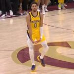 Indiana Pacers Star Pneumatiky Haliburton oslávili utorok vzrušujúcu hru proti 3-bodovým Cleveland Cavaliers, predstierali, že majú obrovské goonady