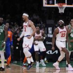 Play -off NBA na východnej New York Conference Knicks vs Boston Celtics