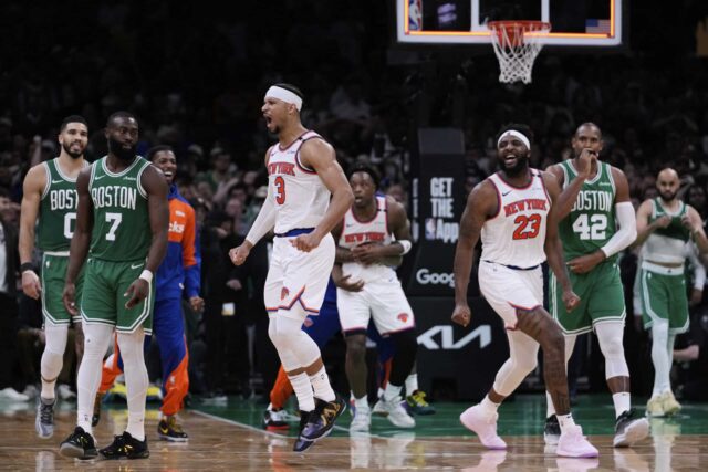 Play -off NBA na východnej New York Conference Knicks vs Boston Celtics