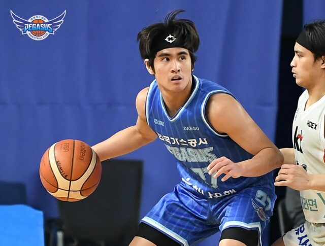 SJ Belan z Daegu Kogas Pegasus počas basketbalovej hry Corea (KBL)