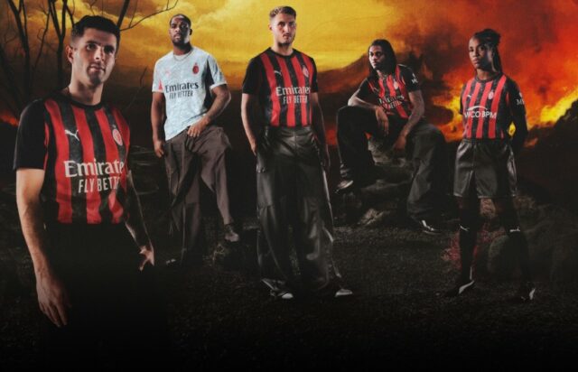 Pulisické polohy s novými domácimi súpravami 2025-26 AC Milan

