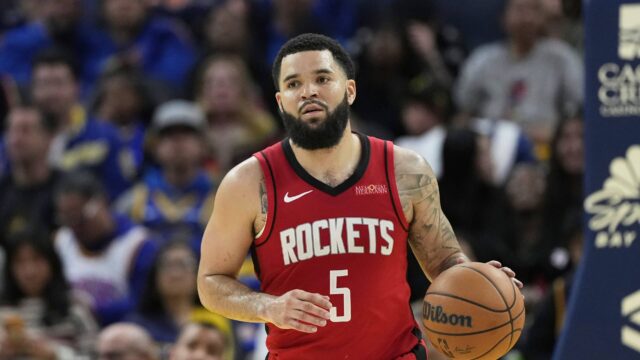 Rakety strážca Houston Fred Vanvleet NBA play -off