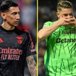 Leiria, Portugalsko - 11. januára: Angel Di Maria z SL Benfica, ktorá oslavuje víťazstvo zápasu na konci ligového pohára - posledný zápas Beteen Sporting a Benfica na osobe štadióna Dr. Magalhae 11. januára 2025 v Leiria v Portugalsku. (Foto: Carlos Rodrigues/Getty Images)