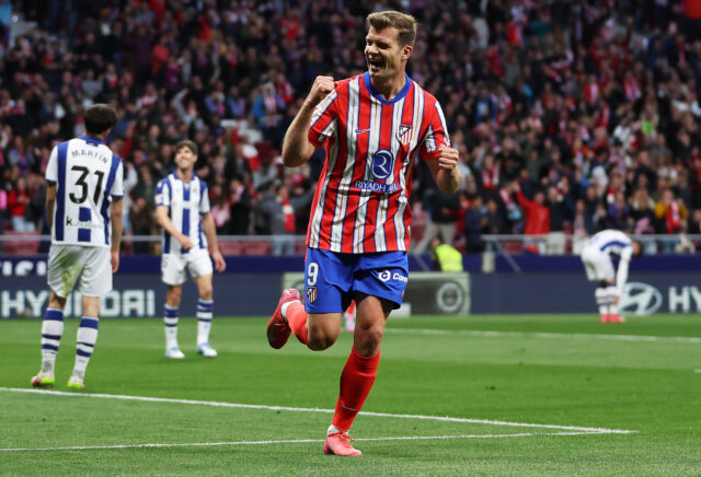 �� Sørloth robí históriu v Atlético Thrashing of Real Sociedad
