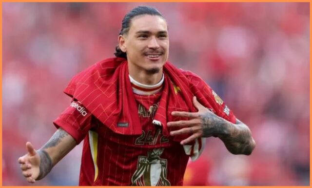 Darwin Núñez v akcii pre Liverpool