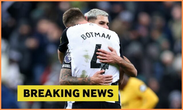 Sven Botman v akcii pre Newcastle United