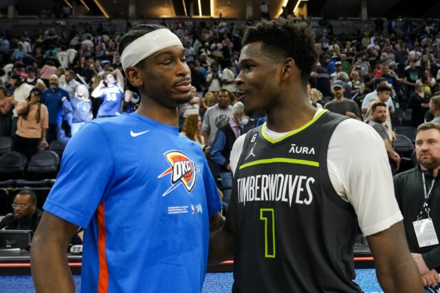 Shai Gilgeous-Alexander vs Anthony Edwards Thunder vs Timberwolves NBA Play-off End Western Conference