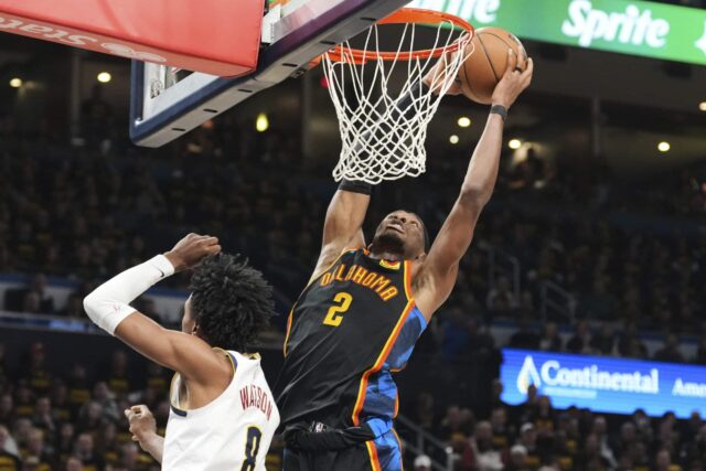 Play-off NBA Denver Nuggets vs Oklahoma City Thunder Shai Gilgeous-Alexander