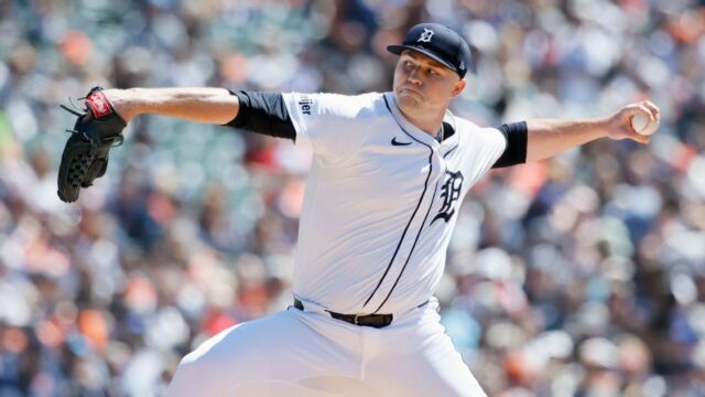 Tigers eso Tarik Skubal hodí 1. CG MLB kariéra, 13

