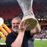 Ange Postcoglou hodil Tottenhamove najväčšie víťazstvo, keď zvíťazil 1-0 proti Manchester United do slávy Európskej ligy.
