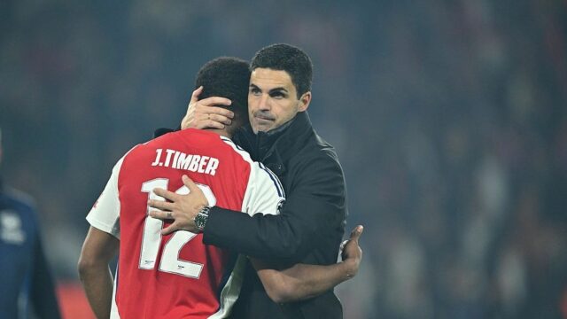 Tréner Arsenal Arteta hovorí, že sú najlepší v tíme v Lige majstrov „vonku“


