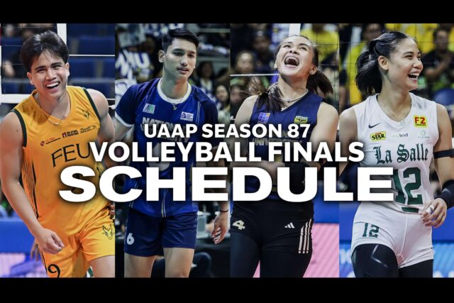 UAAP 87 volejbalové hodiny pre mužské a ženské turnaje: Nu Bulldogs vs Feu Tamaraws, La Salle Lady Spikers vs Nu Lady Bulldogs
