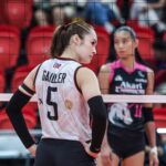 Vanie Gandler z Cignal HD Spikers počas konferencie PVL All-Filipino Conference.