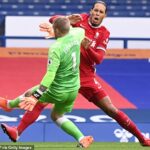 Virgil van Dijk bol vážne zranený po zlej výzve z Jordánska Pickforda v roku 2020.