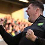 Richard Davies celebrates