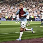 Jarrod Bowen skóroval Ekolayzır, zatiaľ čo v nedeľu strelil 1-1 s West Ham s Tottenhamom