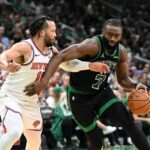 Zdroje: Celtics 'Jaylen Brown má čiastočnú slzu menisku